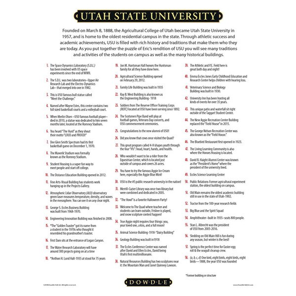 utah state university dowdle puzzle